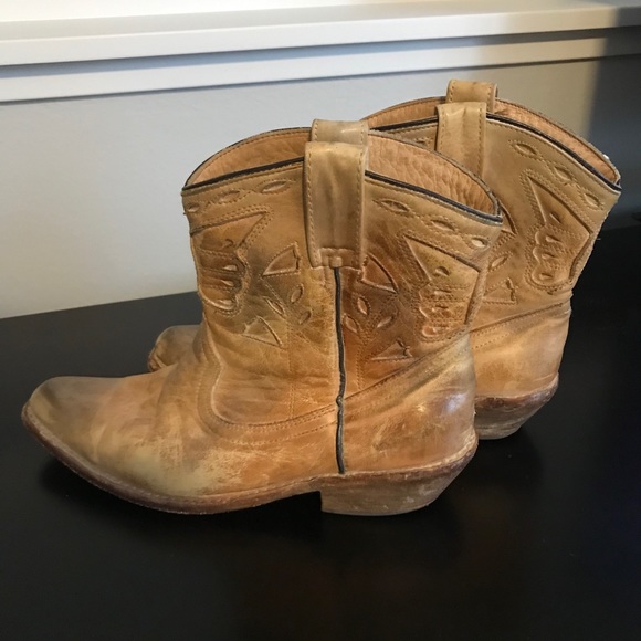 Bed Stu Cobbler Series Filly Ankle Western Boots 7 - Picture 4 of 4